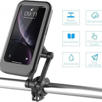 Universal Bike Mount Waterproof Mobile Case Holder Bicycle Motorcycle Phone Holder Suitable For 6.5 Inch 1 Pc