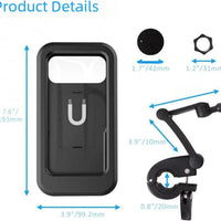 Universal Bike Mount Waterproof Mobile Case Holder Bicycle Motorcycle Phone Holder Suitable For 6.5 Inch 1 Pc