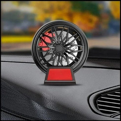 Universal Car Wheel AC Went Perfume Air Freshener 360° Rotating Car Perfume Fragrance 1 Pc(Red)