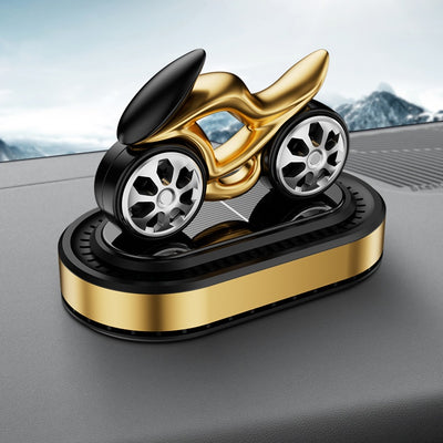 Universal Solar Sports Bike Car Perfume Air Freshener Car Perfume Solar Energy Fragrance Car 1 Pc