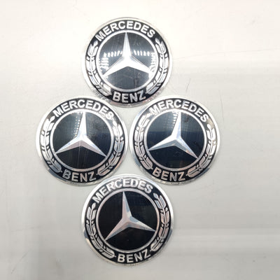 Universal 6.0mm Metal patri Wheel Logo in Premium Quality 4 Pcs Set