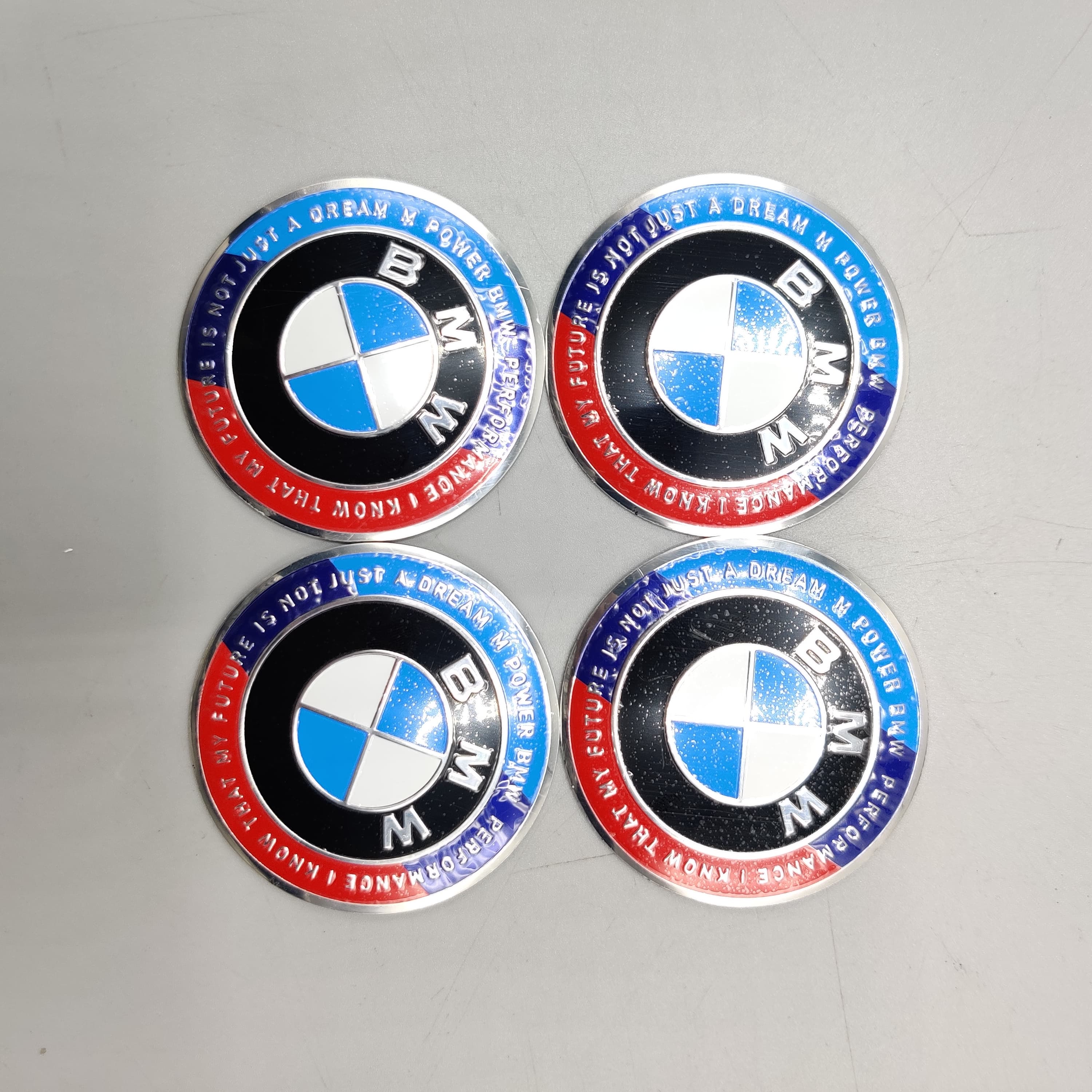 Universal 6.0mm Metal patri Wheel Logo in Premium Quality 4 Pcs Set