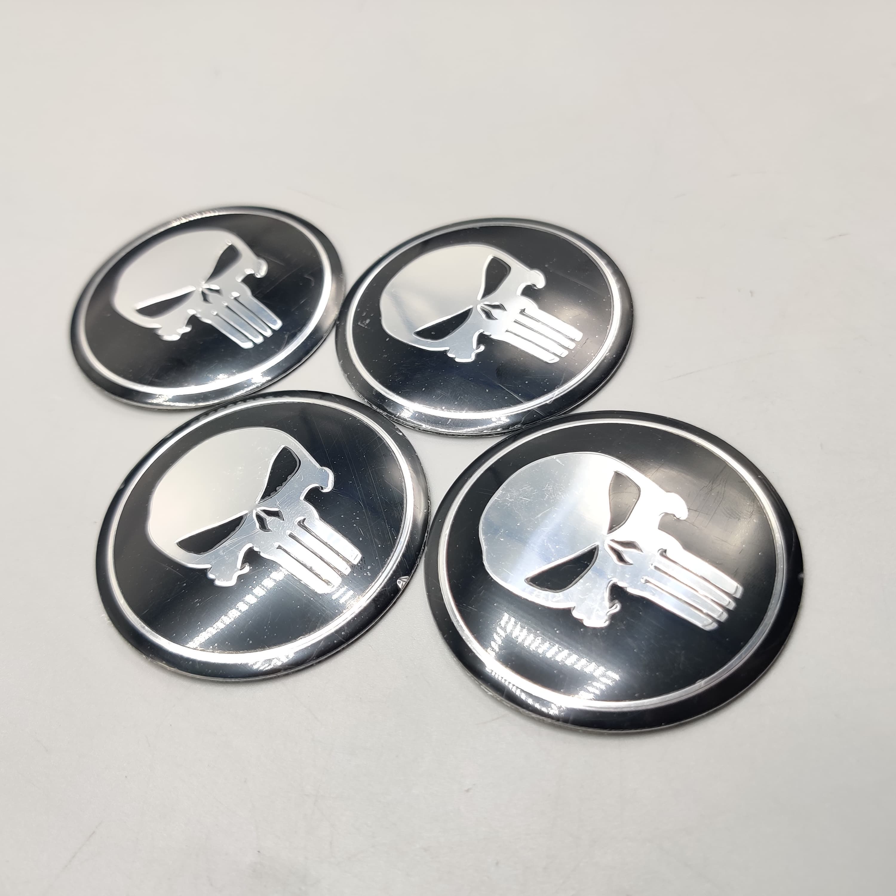 Universal 6.0mm Metal patri Wheel Logo in Premium Quality 4 Pcs Set