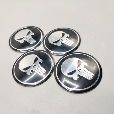 Universal 6.0mm Metal patri Wheel Logo in Premium Quality 4 Pcs Set