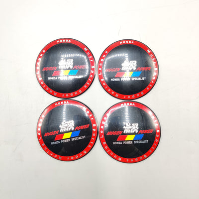 Universal 6.5mm Metal patri Wheel Logo in Premium Quality 4 Pcs Set