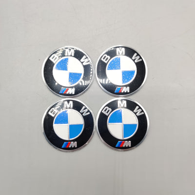 Universal 4.5mm Metal patri Wheel Logo in Premium Quality 4 Pcs Set