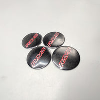 Universal 4.5mm Metal patri Wheel Logo in Premium Quality 4 Pcs Set