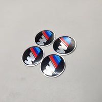 Universal 4.5mm Metal patri Wheel Logo in Premium Quality 4 Pcs Set