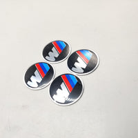 Universal 4.5mm Metal patri Wheel Logo in Premium Quality 4 Pcs Set