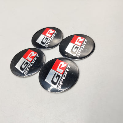 Universal 4.5mm Metal patri Wheel Logo in Premium Quality 4 Pcs Set
