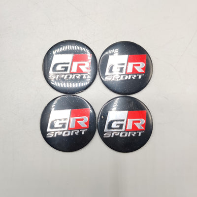 Universal 4.5mm Metal patri Wheel Logo in Premium Quality 4 Pcs Set