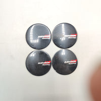 Universal 4.5mm Metal patri Wheel Logo in Premium Quality 4 Pcs Set