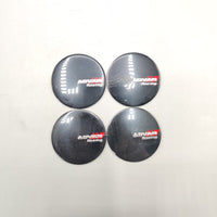 Universal 4.5mm Metal patri Wheel Logo in Premium Quality 4 Pcs Set