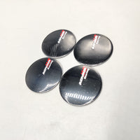 Universal 4.5mm Metal patri Wheel Logo in Premium Quality 4 Pcs Set