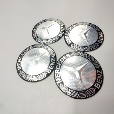 Universal 7.5mm Metal patri Wheel Logo in Premium Quality 4 Pcs Set