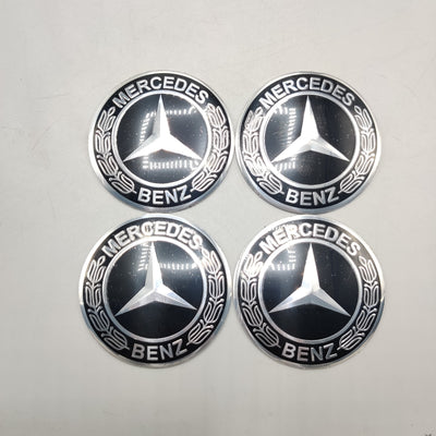 Universal 7.5mm Metal patri Wheel Logo in Premium Quality 4 Pcs Set