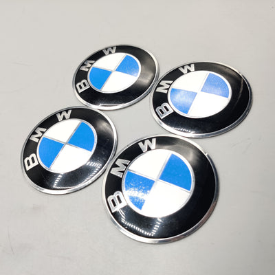 Universal 7.5mm Metal patri Wheel Logo in Premium Quality 4 Pcs Set