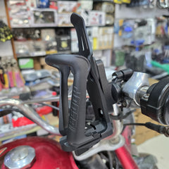 D-11 BSDDP Bike 2 in 1  Water Bottle Holder in ABS Material for Handlebar With Thermos Metal Water Bottle (Blue)