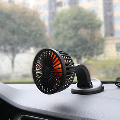 Portable USB Fan 360° Single Head Rotating With Adjustable 180° Up Down For Desktop/ Car / Truck Van 5 Inch Size 1 Pc