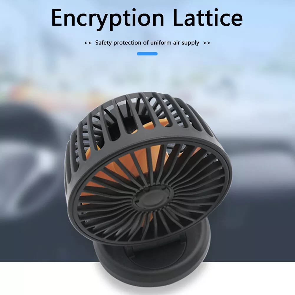 Portable USB Fan 360° Single Head Rotating With Adjustable 180° Up Down For Desktop/ Car / Truck Van 5 Inch Size 1 Pc