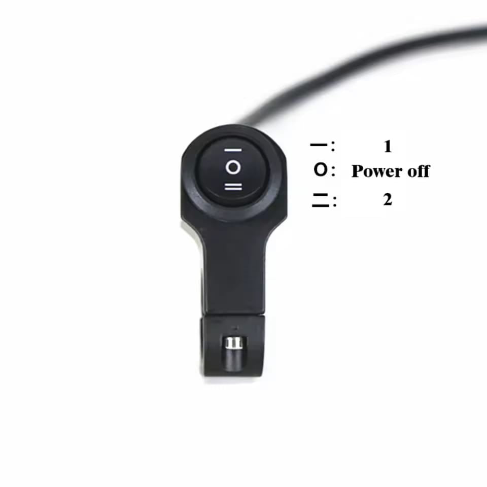 Universal Motorcycle Metal Switch Waterproof Double Point Switch for Bike Headlight High Low Beam 1 Pc