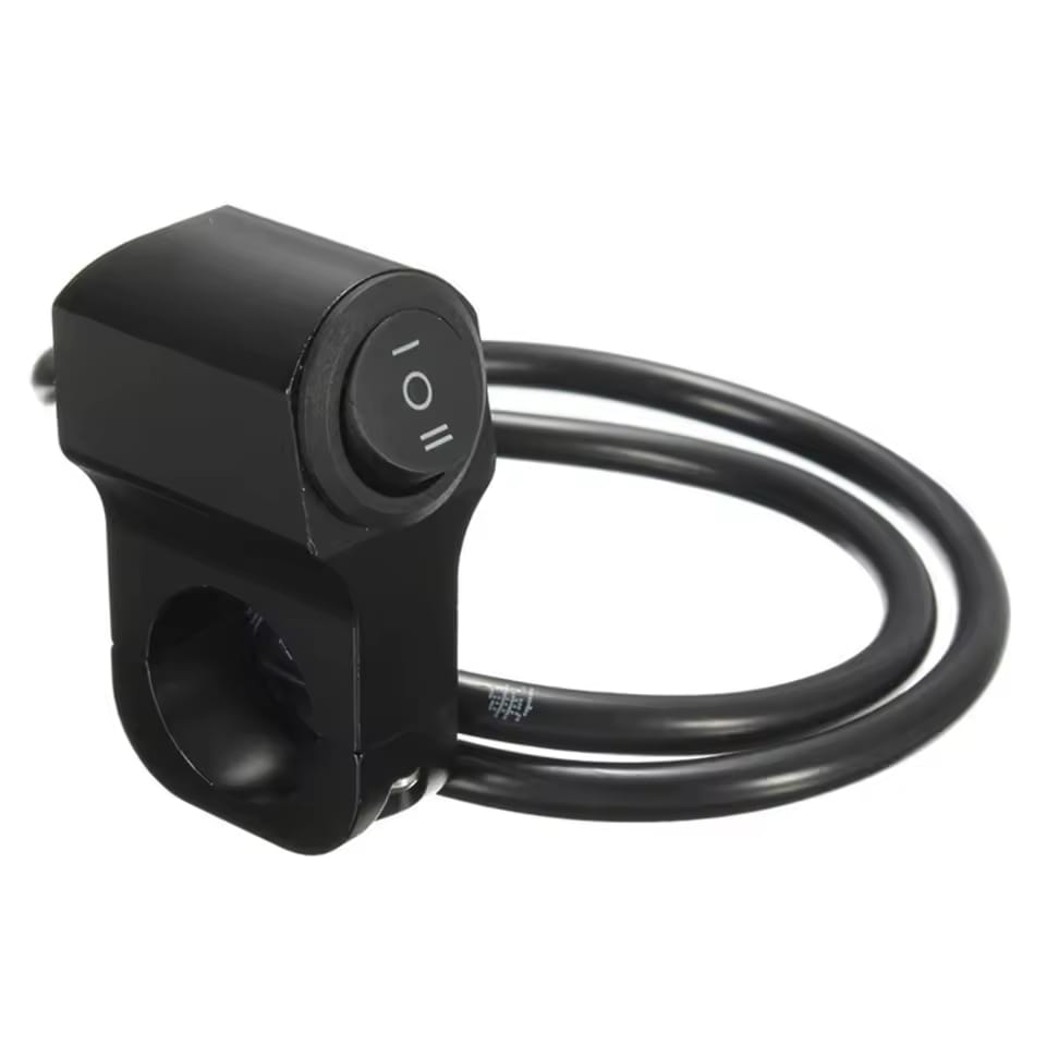 Universal Motorcycle Metal Switch Waterproof Double Point Switch for Bike Headlight High Low Beam 1 Pc