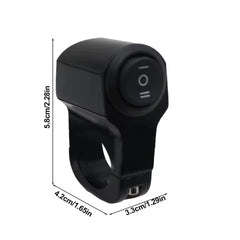 Universal Motorcycle Metal Switch Waterproof Double Point Switch for Bike Headlight High Low Beam 1 Pc