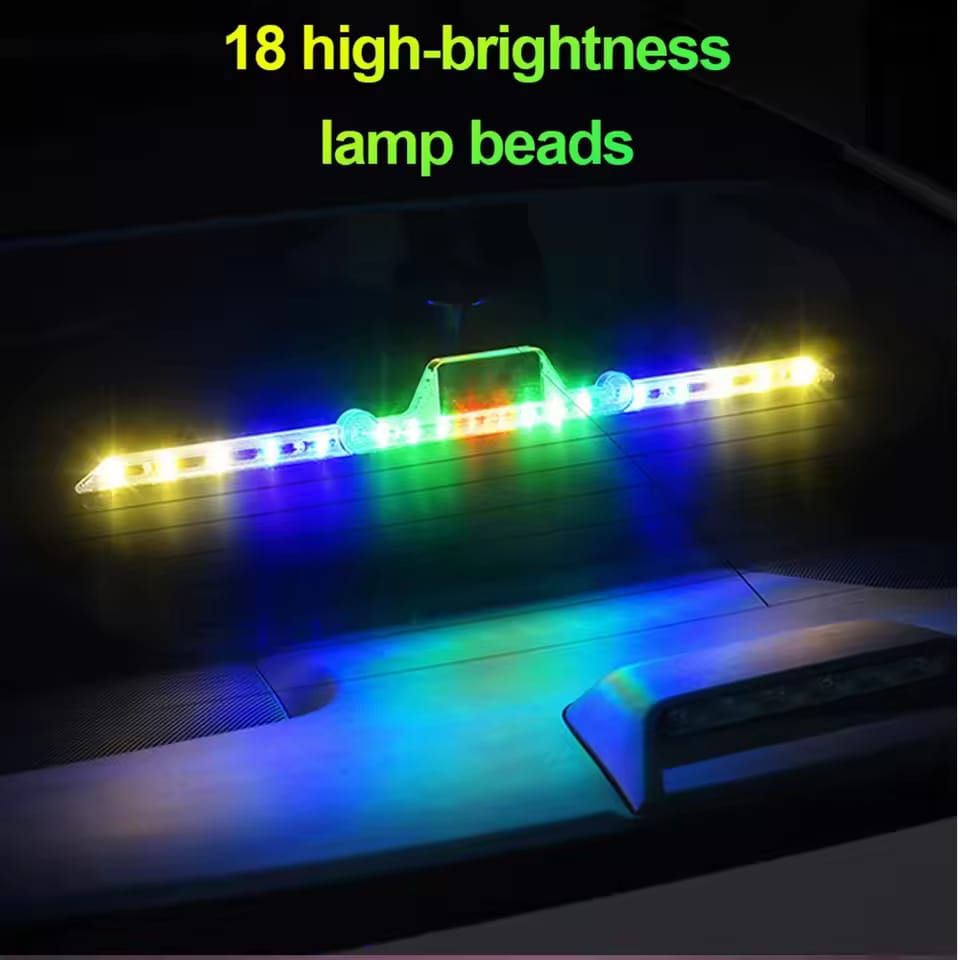 Universal Emergency Lights for Car Solar & USB Rechargeable Remote Control High-Intensity Safety Lights 1 Pc