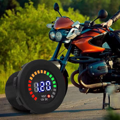 Universal Voltmeter With RGB LED Voltage Display, DC 24V 1 PC