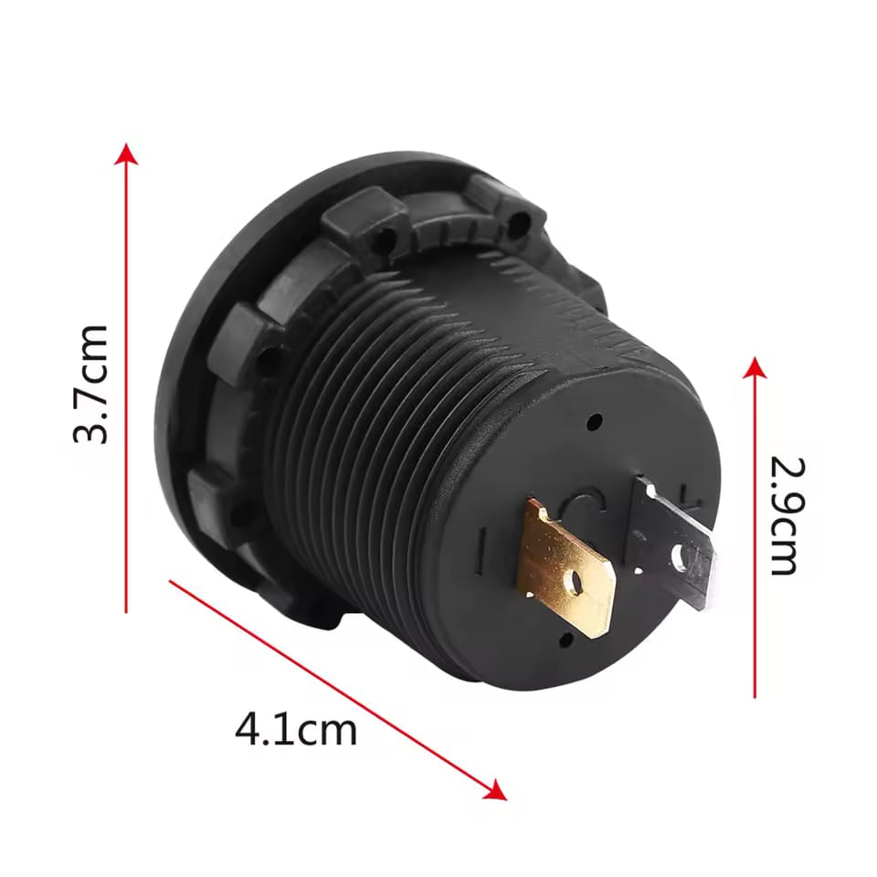 Universal Voltmeter With RGB LED Voltage Display, DC 24V 1 PC