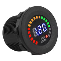 1 PC Universal Voltmeter With RGB LED Voltage Display, DC 24V