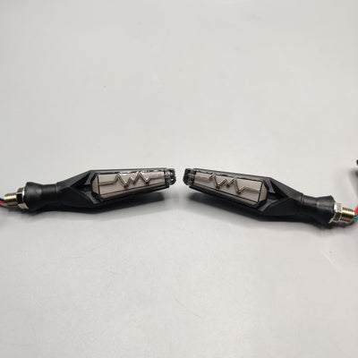 Universal Bike Heart Beat Indicators Audi Style With Parking Light 2 Pcs Set
