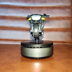 Universal Solar Harley Bike Car Perfume Air Freshener 360° Rotating Car Perfume Solar Energy Fragrance Car 1 Pc(Parrot Green)
