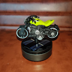 Universal Solar Harley Bike Car Perfume Air Freshener 360° Rotating Car Perfume Solar Energy Fragrance Car 1 Pc(Parrot Green)