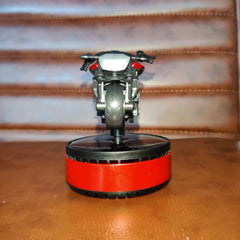 Universal Solar Harley Bike Car Perfume Air Freshener 360° Rotating Car Perfume Solar Energy Fragrance Car 1 Pc(Red)