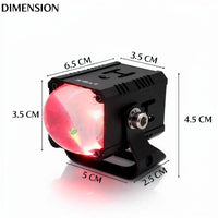 1 Pc Universal HJG H-S114 30W Bezel Less Projector Fog Lights For Car