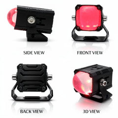 1 Pc Universal HJG H-S114 30W Bezel Less Projector Fog Lights For Car