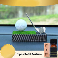 1 Pc Universal Dashboard Solar Car Air Freshener Grass Golf Set Perfume For Car