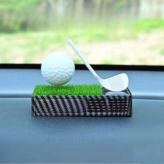 1 Pc Universal Dashboard Solar Car Air Freshener Grass Golf Set Perfume For Car