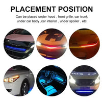 1 Pc Universal Knight Rider Atmosphere Light 24 inches 48-LED Dynamic RGB Light