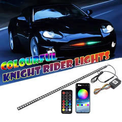1 Pc Universal Knight Rider Atmosphere Light 24 inches 48-LED Dynamic RGB Light