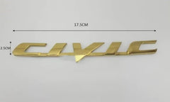 1 Pc Universal Civic Gold Edition Logo In Premium Quality