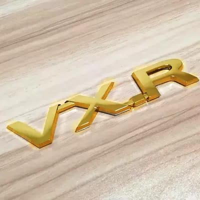1 Pc Universal VXR Gold Edition Logo In Premium Quality
