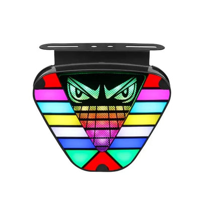 Universal RGB 3rd Brake Lamp Devil Eye Style Style V Shape Tail Light For All Vehicles
