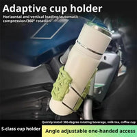 Heavy Duty Clamp On Bottle Holder Beverage Mount For Handlebar Water Bottles For Bike(Green)