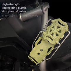 Heavy Duty Clamp On Bottle Holder Beverage Mount For Handlebar Water Bottles For Bike(Green)