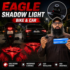 Universal Eagle Shadow LED Projector Light for Bikes & Cars – Waterproof High-Brightness Under glow Projection Lamp