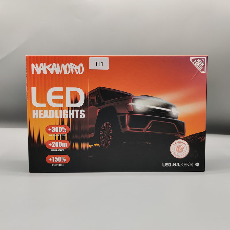 NAKAMORO LED Headlight Bulb Original H1 65 Watts 2 Pcs Set