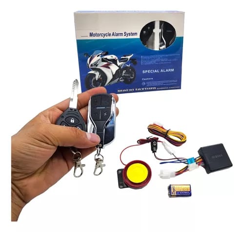 HONDA Motorcycle Security Alarm System In Metal Texture Remote Control