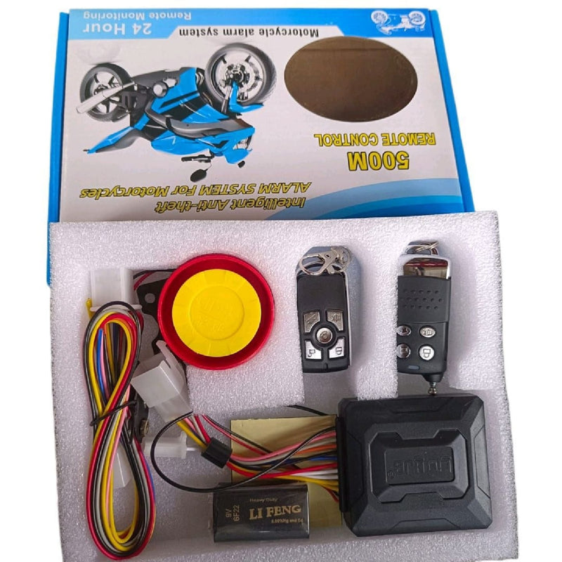 HJG Motorcycle - 500M Bike Security Alarm System With Antenna Remote